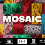پروژه آماده افتر افکت Mosaic Fast Intro