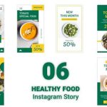 پروژه آماده افترافکت Food Instagram Stories