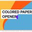 پروژه آماده افتر افکت Colored Paper Opener