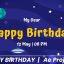 پروژه آماده افتر افکت Happy Birthday Cosmic