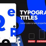 پروژه آماده افتر افکت Instagram Typography Titles