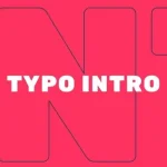 پروژه آماده افتر افکت New Typo Intro