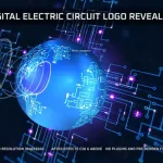 پروژه آماده افتر افکت Digital Electric Circuit