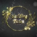پروژه آماده افتر افکت Floral Wedding Titles