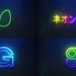 پروژه آماده افتر افکت Neon Logo Reveal