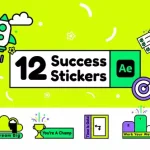 پروژه آماده افتر افکت Success Stickers