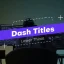 دانلود پروژه آماده افتر افکت زیرنویس Dash Titles